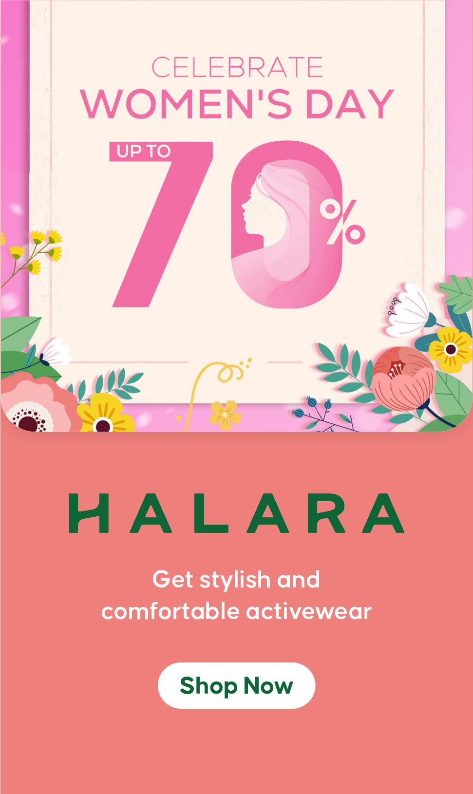 Halara women's day coupons 
