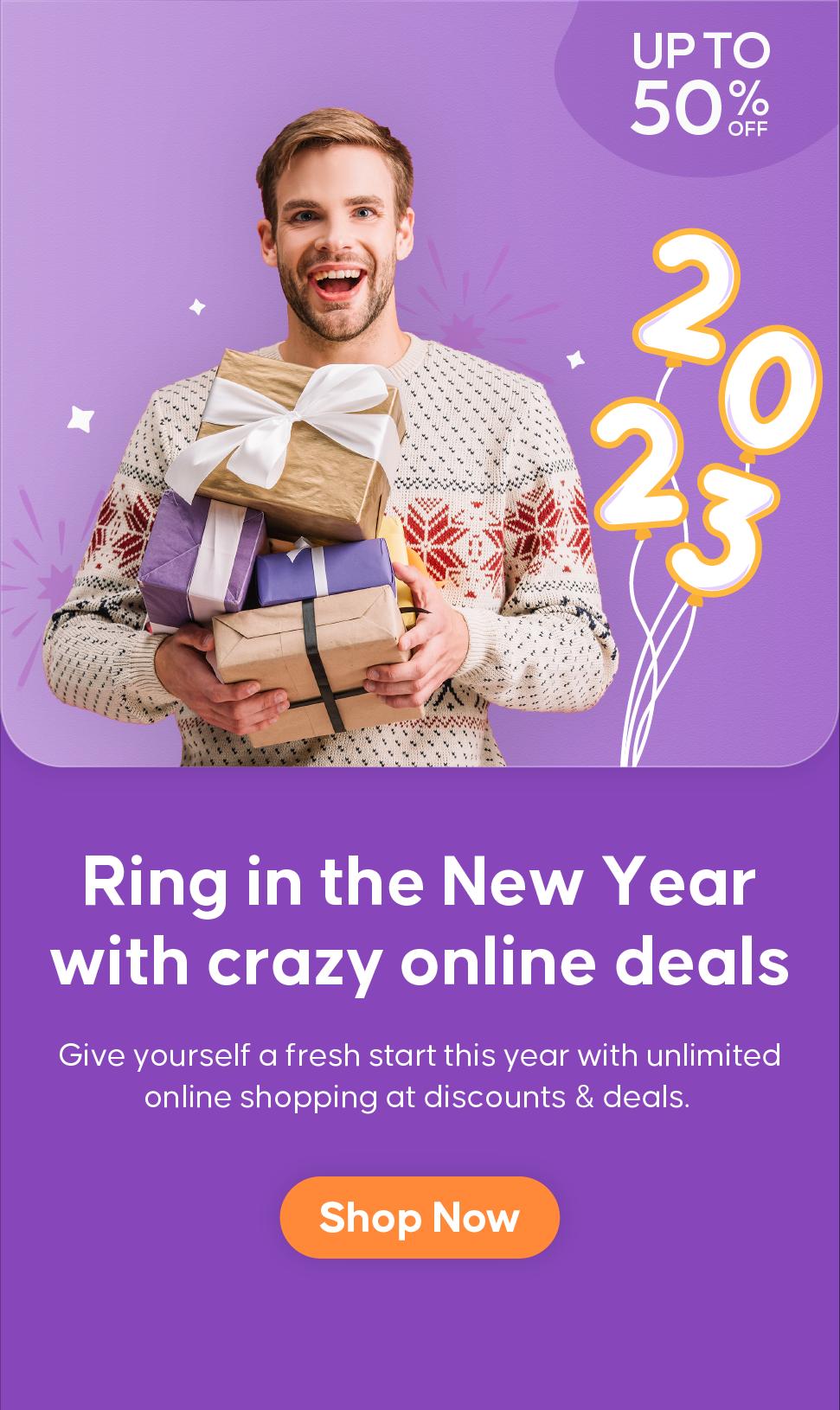 Ring the new year with crazy online deals